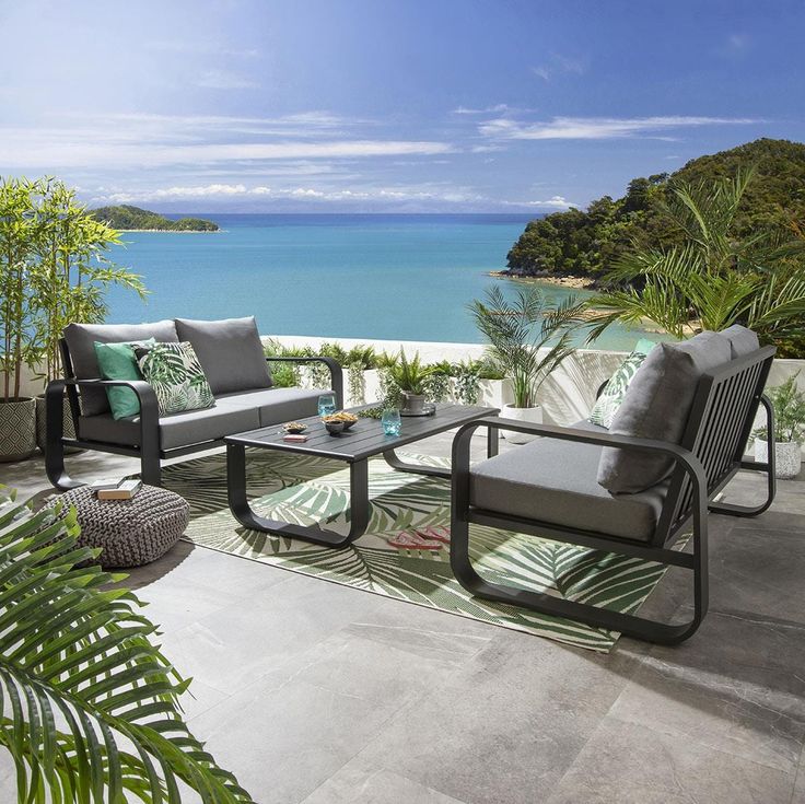 Urban Edge Luxe Aluminium Sofa Set